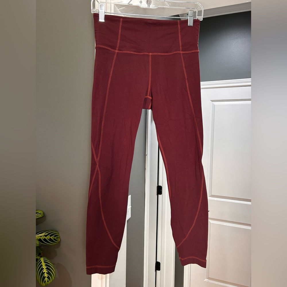 Athleta Red Leggings